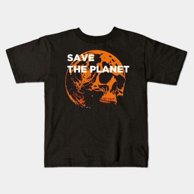 Save the planet Kids T-Shirt by lkn